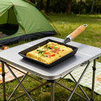 Tamagoyaki Pan, Cast Iron Japanese Omelette Pan for Breakfast, Perfect Rolled Eggs - Rectangular Egg Skillet for Gas & Induction Stovetops - Naturally Nonstick Surface When Seasoned, 7.2 x 6.1 inches