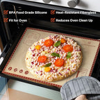 Silicone Baking Mat,36" x 24" Extra Thick Large Non Stick Sheet Mat with Measurement Non-slip Dough Rolling Mat,Reusable Food Grade Silicone Counter Mat for Making Cookies,Macarons,Bread and Pastry