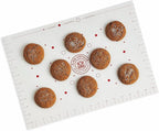 King Arthur Baking Company Cookie Mat, Oven Safe Silicone Reusable Baking Mat, For Precise Cookie Dough Spacing And Placement, Fits Half-Size Pans