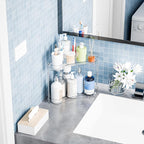 Yieach 2 Tier Corner Bathroom Counter Organizer,Clear Sink Shelf,Bathroom Corner Organizer and Storage for Restroom,Vanity Countertop,Two Tier Small Sink Organizers & Rack for Makeup,Beauty Product