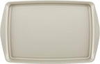 Rachael Ray Nonstick Bakeware Set without Grips, Nonstick Cookie Sheets / Baking Sheets and Cooling Rack - 2 Piece, Silver