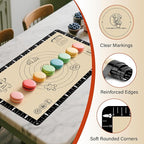 Silicone Macaron Baking Mat with Recipes, Silicone Mat for Baking Bread, Pizza, Extra Thick Silicone Baking Mat with Measurement, Non Stick Pastry Mat for Dough Rolling Out