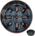 Havniva Ceramic 0.9 Cup Dog Bowl Slow Feeder, 6.1inch Slow Dog Food Bowl for Small Dog and Cat, Stop Bloat, Preventing Choking(Single Bowl, Starry Sky)