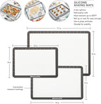 KitchenAid Silicone Medium Baking Mat, 9x14-Inch, Gray