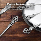 Runfly Gorgeous Retro Royal Stainless Steel 20 Pieces Flatware Set, Silverware Set, Anti-rust Stainless Steel Cutlery Set Utensils Including Fork Spoon and Knife