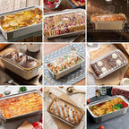 50 Pack Aluminum Loaf Pans with Lids Stickers and Parchment Paper Sheets,2.4Lb Heavy Duty Aluminum Foil Premium Bread Tins - 8.3" X 4.1" X 2.2" Disposable Baking Pans