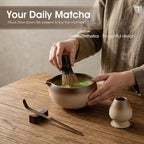 Matcha Whisk Set, 5-Piece Matcha Kit with Ceramic Matcha Bowl, Bamboo Whisk, Scoop - Complete Matcha Tea Set Perfect for Beginners & Matcha Lovers