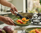 Joseph Joseph Elevate Silicone Solid Spoon, BPA Free, Heat Resistant Non Stick Kitchen Utensil, Weighted Stainless Steel Handle