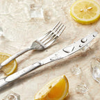 KINGSTONE Silverware Set, 65-Piece Flatware Set for 12, 18/10 Stainless Steel Cutlery Set with Bead Edge, Utensil for Kitchen, Home, Party, Wedding, Mirror Polished, Dishwasher Safe, Featured Gifts