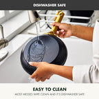 GreenPan Nonstick Reserve Pro 8" Frying Pan, NSF Certified Ceramic, Hard Anodized PFAS-Free Skillet, Stainless Steel Handles, Oven & Dishwasher Safe, Black