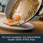Ninja Ceramic Pro 10.25" Fry Pan, NonStick Pan, Nontoxic, PTFE Free, Ceramic Coated, Stainless Steel Handle, Stove & Oven Safe to 550°F, All Stovetops & Induction Compatible, Midnight Blue, CW30026MM