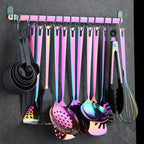 Rainbow Cooking Utensils Set, Kyraton Stainless Steel 37 Pieces Kitchen Utensils Set with Titanium Colorful Plating, Kitchen Tool Gadgets Set with Utensil Rack Heat Resistant Dishwasher Safe