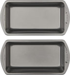 GoodCook Nonstick Loaf Pan 8 x 4-Inch Heavy-Duty Steel Bakeware with Easy-Clean Non-Stick Coating,Oven & Dishwasher Safe Pan for Meatloaf Breads Lasagnas Casseroles & More,Set of 2,Gray,(Pack of 12)