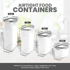 KICHLY Airtight Food Storage Containers With Lids (16 Pack) - Pantry Organizers - Pantry Storage - For Cereal & More