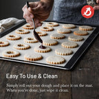 de Buyer AIRMAT Perforated Silicone Baking Mat - 15.75” x 11.8” - Perfect for Bread, Tarts, Croissants & Choux Paste - Easy to Clean