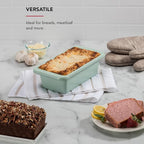 KitchenAid Nonstick Swiss Engineered Aluminized Steel Loaf Pan, Dishwasher Safe, 9 x 5 Inch, Ink Pistachio