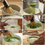 Matcha Whisk Set, 7-Piece Matcha Kit with Ceramic Bowl, Bamboo Whisk, Scoop, Sifter, Holder & Bamboo Mat – Premium Matcha Tea Set for Beginners & Matcha Lovers, Gift Ready