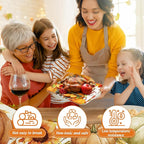 Whaline 3 Pcs Thanksgiving Day Serving Trays Turkey Pumpkin Maple Leaves Reusable Melamine Trays Platters for Fall Autumn Harvest Holiday Party Food Snack Dessert Decorations, 10 x 13 Inch