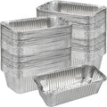 Disposable 2Lb Loaf Pans, 100 Pack Aluminum Bread Pans for Baking - 8.5" x 4.5" x 2.5" Foil Pans Perfect for Banana Bread, Cakes, Meatloaf & Food Serving