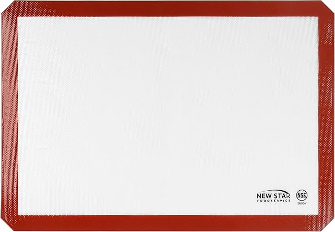 New Star Foodservice 36657 Commercial Grade Silicone Baking Mat Non Stick Pan Liner, 14 x 20 inch (Two-Thirds Size)