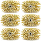 Dish Brush Refill Head for OXO Soap Dispensing Dish Brush, 6 Pack Dishwashing Brush Head Replacement, Khaki