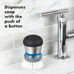 OXO Steel Soap Dispensing Palm Brush