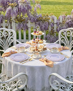 bUCLA 180PCS Purple Plastic Plates - Disposable Purple with Gold Rim, Include 30 Each (Dinner & Salad) Plates, 30 Knives, 30 Forks, 30 Spoons, 30Cups for Party, Shower & Birthday