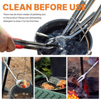 Portable Camping Cooking Utensils Set, Camp Kitchen Set with Organizer Bag, RV Essentials Outdoor Cooking Utensil Kit for Travel, Picnics, Camping, BBQs, Parties