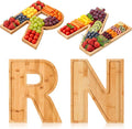 Bucherry 2 Pcs RN Graduation Party Decoration 10'' Nursing Wooden Food Tray RN Letters Charcuterie Board Candy Cake Dessert Wood Serving Platter for Class of 2026 Congrats Grad Table Centerpiece Decor