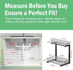 ARSTPEOE Under Sink Organizer - 2 Packs Multi-Purpose Pull-Out Storage Organizers, Slide out Pull out Cabinet Organizer Shelf, Storage for Kitchen Bathroom, Clear