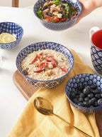 DOWAN Cereal Bowls Set of 6, Ceramic Soup Bowls 23 OZ, 6 Inch Small Dessert Bowls for Fruit, Snack, Ice Cream, Microwave Safe Bowls for Kitchen Decor and Housewarming Gift, Dishwasher