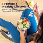 Fit Meal Prep 150 Pack 18 oz Disposable Plastic Clear Salad Bowls with Airtight Lids - To Go for Lunch, Takeout, Party, Catering, Picnic