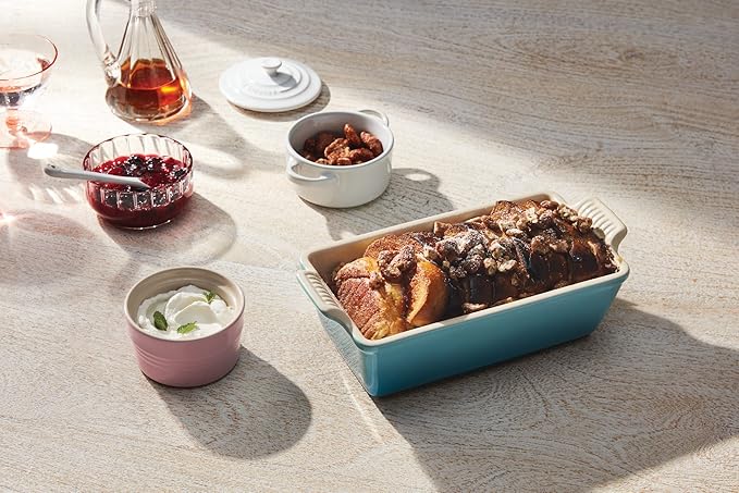 Le Creuset Stoneware Heritage Loaf Pan, 9", Peche