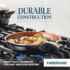Farberware Glide Nonstick Frying Pan Set / Fry Pan Set / Skillet Set - 9.25 Inch and 11.25 Inch , Black