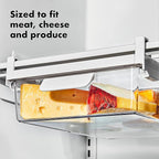 OXO Good Grips Fridge Undershelf Drawer 14 in - for Deli Meat, Cheese, Produce and More