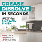Kitchen Cabinet Cleaner – Gentle, Residue-Free and Effective Everyday Degreaser & Grime Remover for Wood, Painted and Finished Furniture - Complete with Cleaning Brush & Cabinet Cleaner Spray 32oz