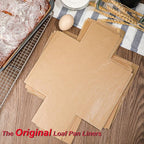 Webake Unbleached Parchment Paper Loaf Pan Liners for Baking Bread 9x5, 1lb 1.5lb 2lb, Original Precut, Non Toxic 100 Pcs Baking Paper
