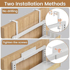 6 Tier Over The Door Pantry Organizer, 2-in-1 Door Hanging or Wall Mounted Spice Rack, Large Heavy Duty Pantry Door Storage Seasoning Shelves with Adjustable Basket for Kitchen Bathroom Closet
