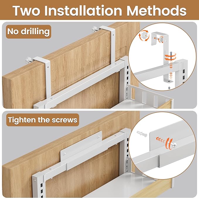 6 Tier Over The Door Pantry Organizer, 2-in-1 Door Hanging or Wall Mounted Spice Rack, Large Heavy Duty Pantry Door Storage Seasoning Shelves with Adjustable Basket for Kitchen Bathroom Closet