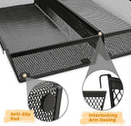 Smgmg Silverware Drawer Organizer, Silverware Organizer for Drawer, 2 Pack 14.7" X 6.1" X 2" Utensil Organizer for Kitchen Drawers, Kitchen Drawer Organizer for Large Utensils with Interlocking Arm