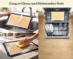Silicone Baking Mat Set of 2 Half Sheet 1 Quarter Sheet Nonstick Reusable Baking Sheet Liners for Cookies Macarons Bread Pizza Pastry with Scraper and Hot Pot Handle Grips, 6 Pcs Set
