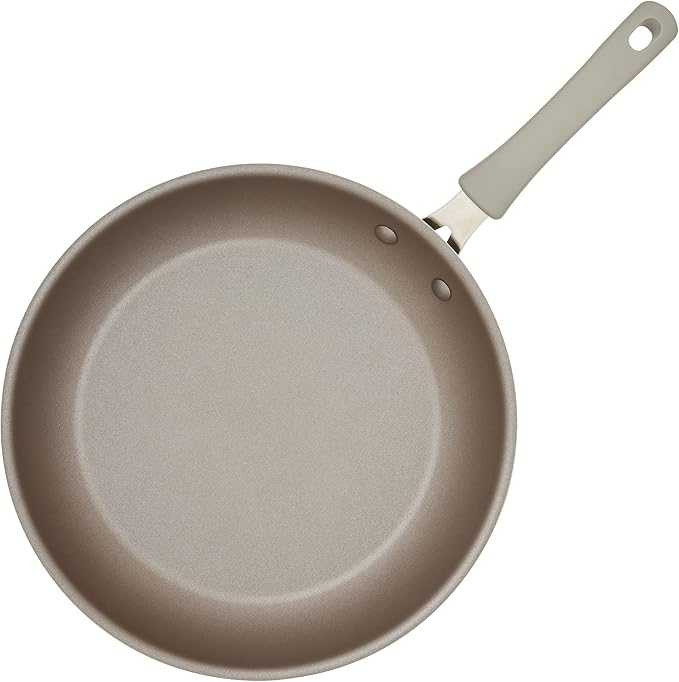 Rachael Ray Cook + Create Nonstick Frying Pan/Skillet, 12.5 Inch, Gray