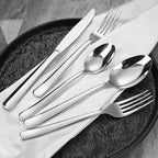 Silverware Set for 12, Prendcyx 60-Piece Heavy Duty Flatware Cutlery Set, 18/0 Food-Grade Stainless Steel Tableware Set, Dishwasher Safe for Home, Restaurant, Wedding, Party, Mirror Polished