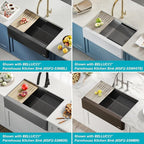 Kraus Multipurpose Workstation Sink Roll-Up Dish Drying Rack, Colander and Trivet in Black, KRM-11BL