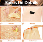 Silicone Pastry Mat 34x26 Inch Nonstick Baking Mat -Perfect for Doug, Pastry, Bread, Dough Rolling, Kneading Board, Pie Crust, Fondant, Pasta/Pizza, Kitchen Counter Mat