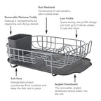 KitchenAid Low Profile Carbon Steel Dishrack, one size, Charcoal
