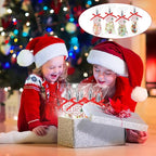 36 Sets 10 Inch Christmas Whisks Gifts DIY Fillable Christmas Tree Ornaments Xmas Colored Silicone Whisks for Cooking Heat Resistant Egg Beaters with Card Rope Bag for Candy Holder