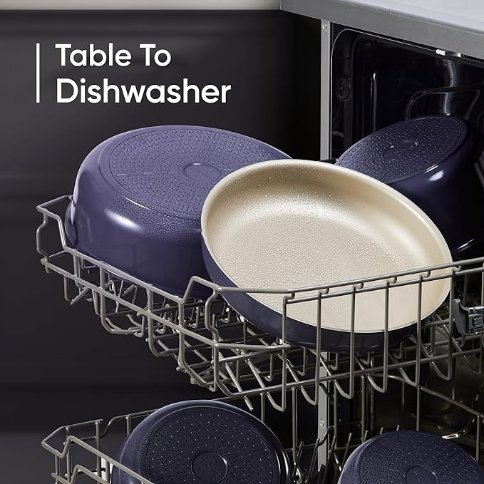 CAROTE 26Pcs Nonstick Pots and Pans Set, Nonstick Cookware Set with Detachable Handle, Induction Kitchen Cookware Sets Removable Handles, Dishwasher Safe, Oven Safe, Purple