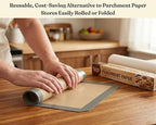 Silicone Baking Mat Set of 2 Half Sheet 1 Quarter Sheet Nonstick Reusable Baking Sheet Liners for Cookies Macarons Bread Pizza Pastry with Scraper and Hot Pot Handle Grips, 6 Pcs Set