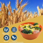 Homestockplus 50 Oz Wheat Straw Bowls Set of 6 - Unbreakable, Stackable & Microwave Safe, Multicolor Large Cereal Bowls for Oatmeal, Soup, Ramen, Salad, Popcorn, etc. Safe for Kids & Family